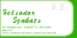 heliodor szakats business card